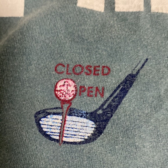 Vintage single stitch just hit it graphic logo, double side, close open tshirt - Picture 3 of 13